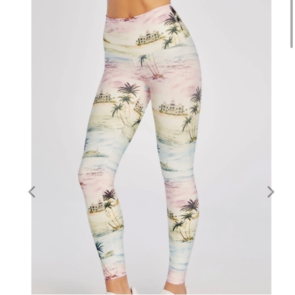 New Wildfox Hollywood Hotel Print Activewear Leggings S M
